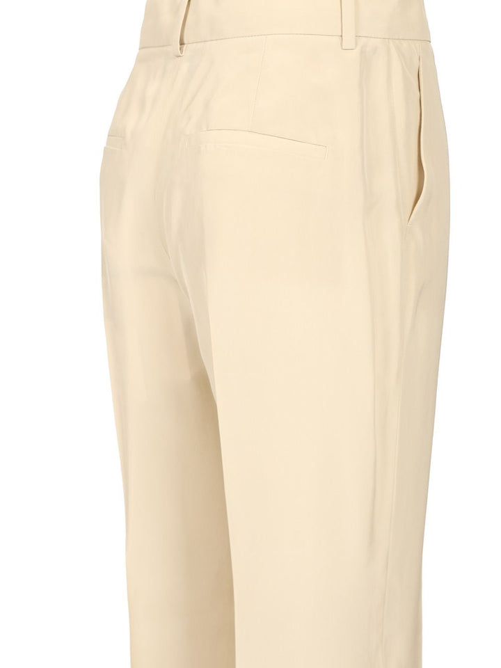 Sportmax Flare Tailored Trousers - White | 697c9f68c892816e949802141d6094fda026d831