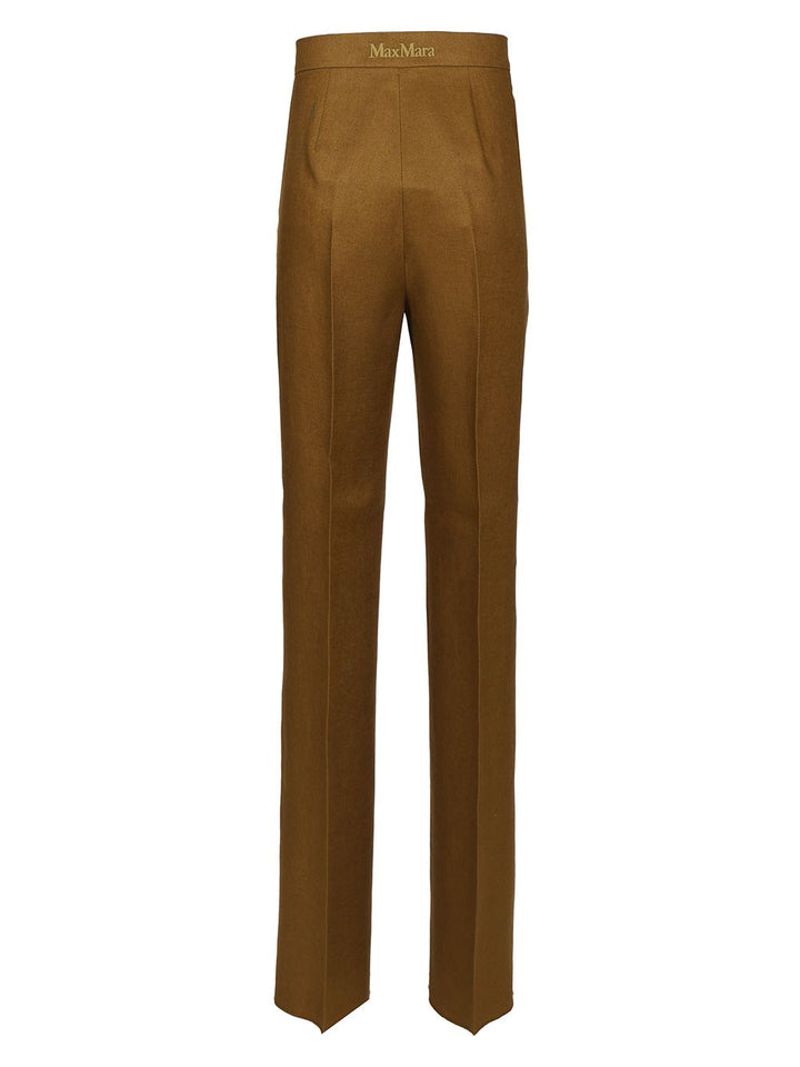 Max Mara Linen Trousers - Green | 972f4e4401887204134b3850074db48fb8b4b891