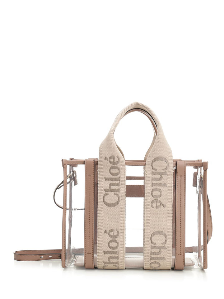 Chloe' Woody Handbags - Beige | 9bf7654b3c97310a0b8af806691126a1f7472e70