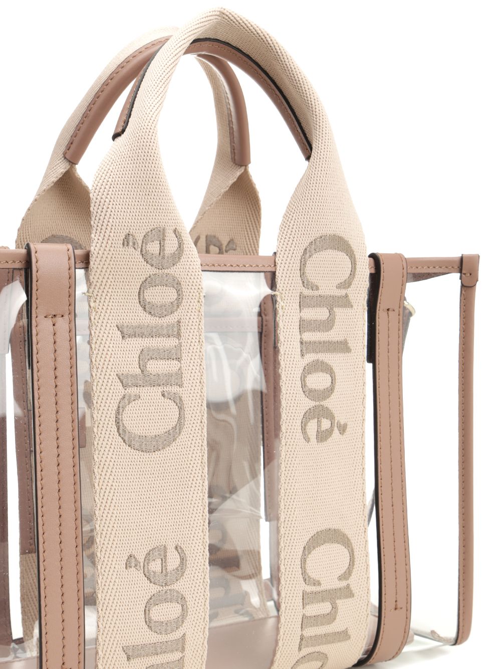 Chloe' Woody Handbags - Beige | 65256edce61a5b87f9727346f79464f308784feb