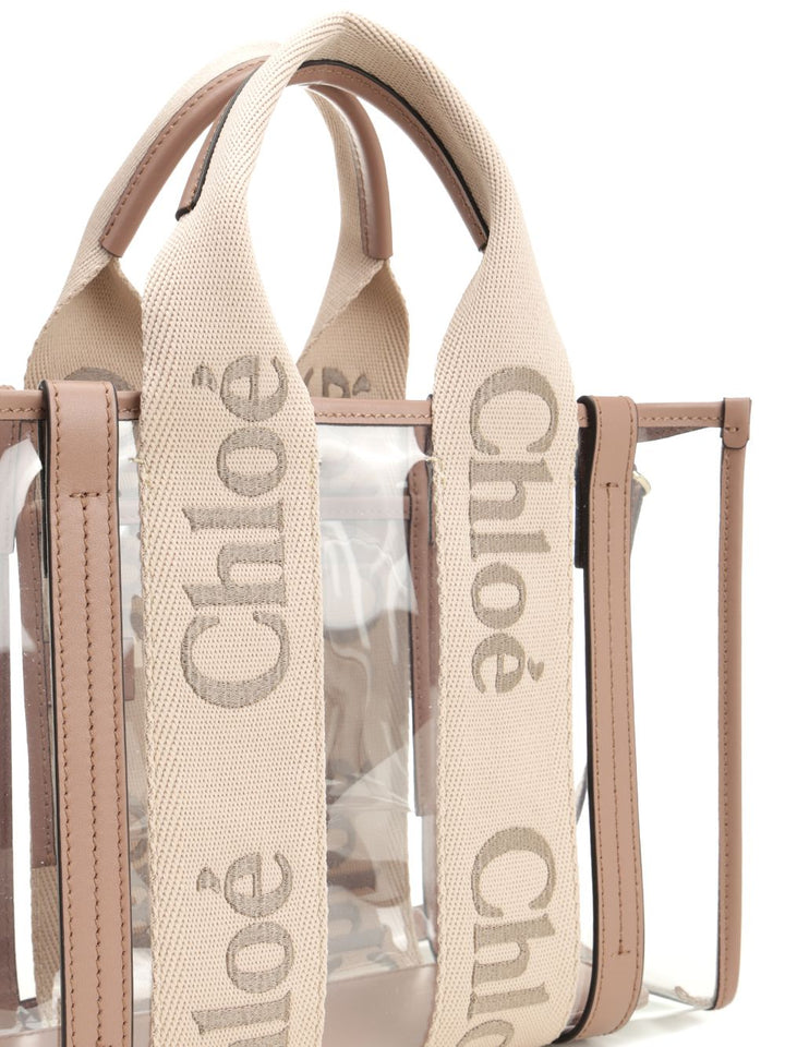 Chloe' Woody Handbags - Beige | 65256edce61a5b87f9727346f79464f308784feb