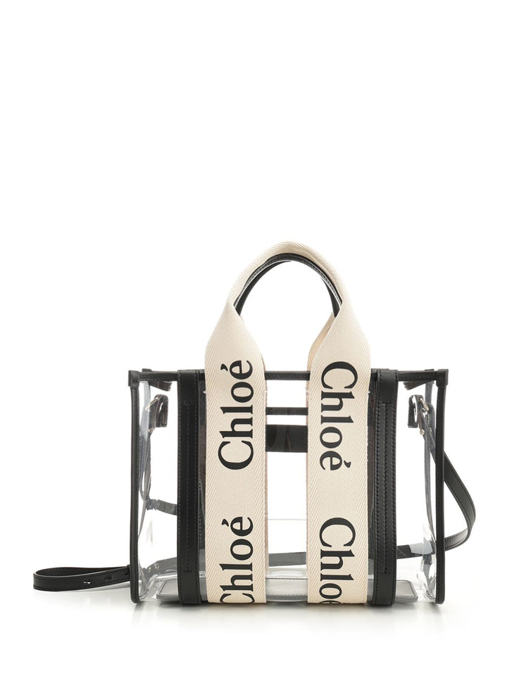 Chloe' Woody Handbags - White | 9ce5b896de0a66028815c884ca6d91deaf71d345