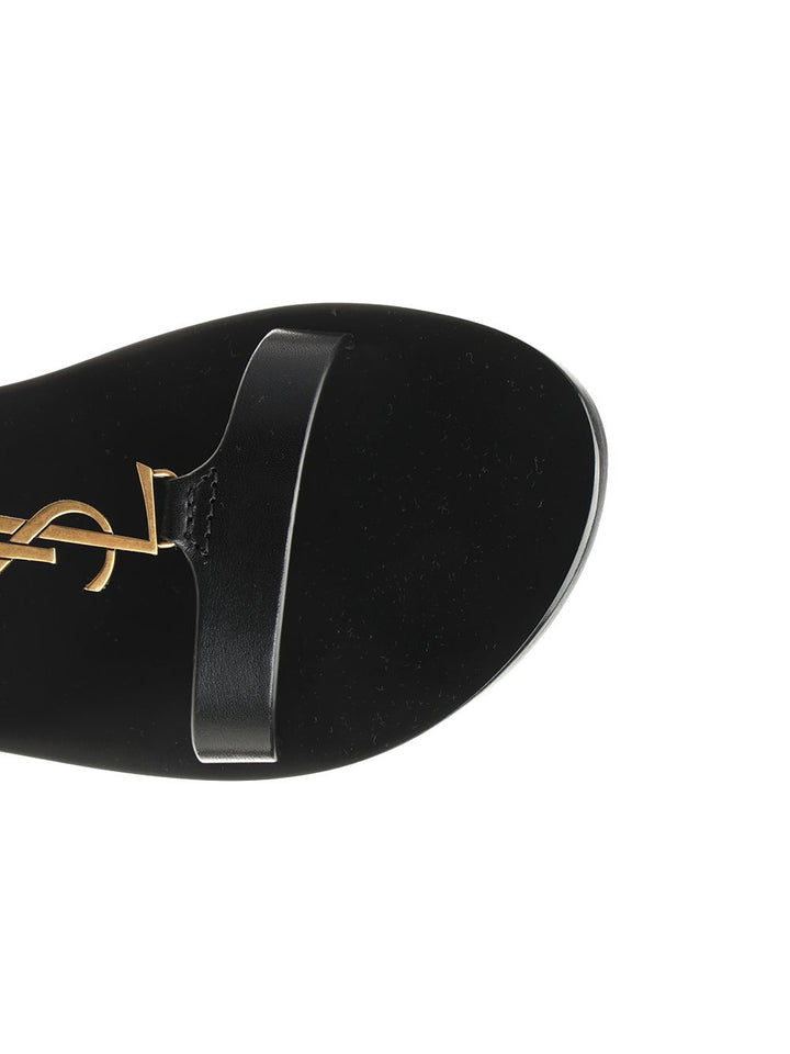 Saint Laurent Cassandra Sandals - Black | b44ecb827d1c23bfc349257a3280bbca4530375c