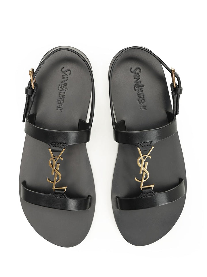 Saint Laurent Cassandra Sandals - Black | 5797c430e5afd3495cf8594b6af691e898edb8fb
