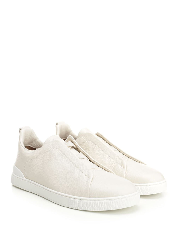 Ermenegildo Zegna Triple Stitch Sneakers - White | 25c94c2b5dd89601604fe2b76fcfdc26054be867