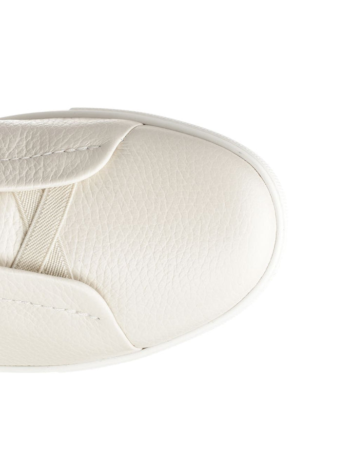 Ermenegildo Zegna Triple Stitch Sneakers - White | 5f4826ca90a5168aa454fc5ce1525a6623117836