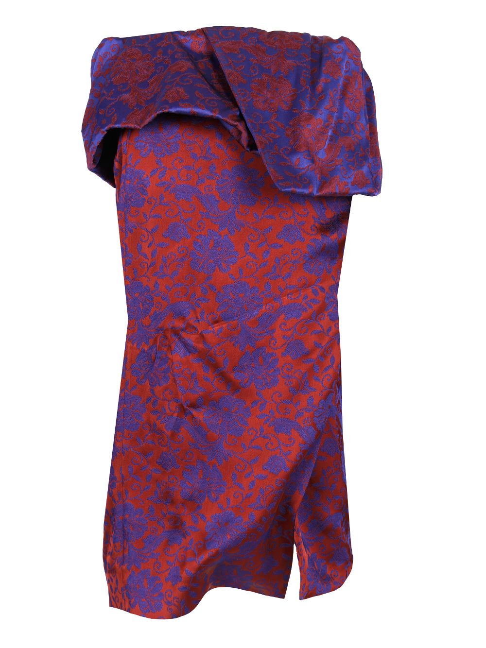 Dries Van Noten Jacquard Peplum Skirt Skirts - Bordeaux | 07f877750992a6614c2437742744a2b5f6a60bbf