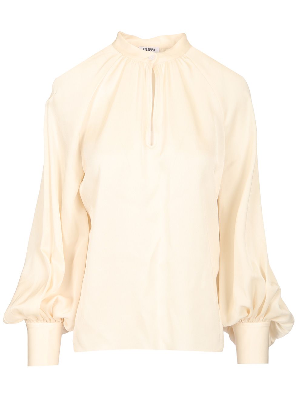 Filippa K Draped Blouse Shirts - White | cea77611678882b2e6f03296c680506a82255cae