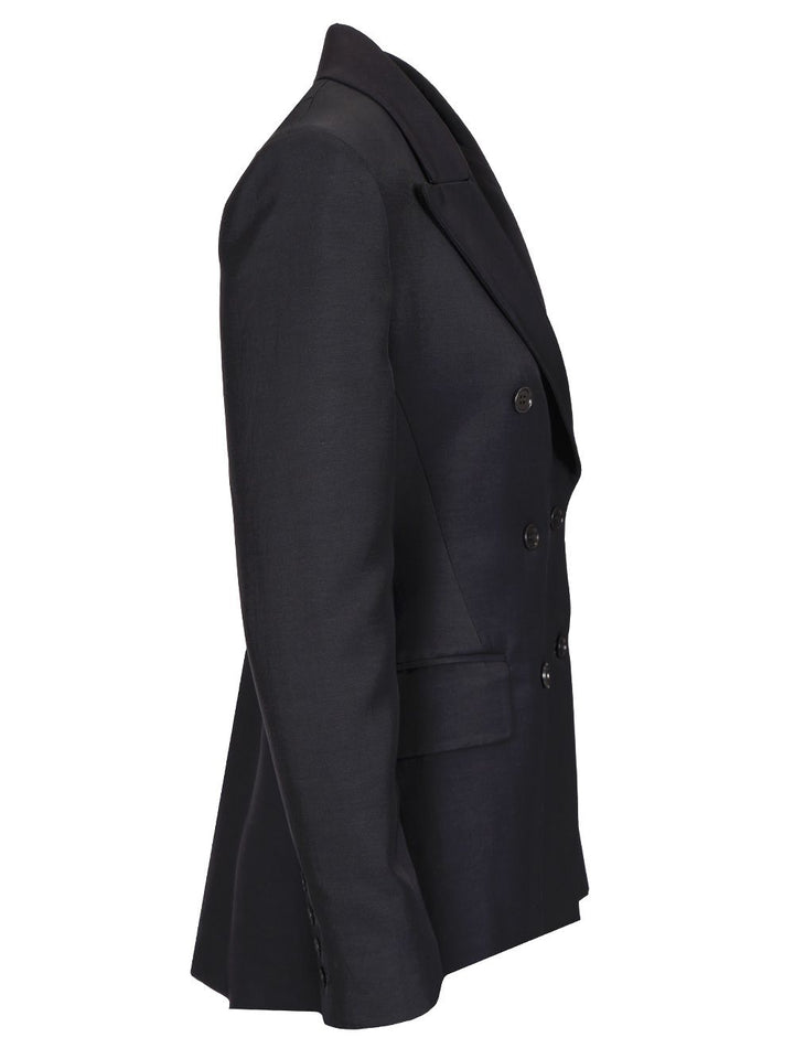 P.A.R.O.S.H. Double-Breasted Blazer Jackets - Blue | ba774520c1b3cd65b8b46a4185c14a376e351e8a