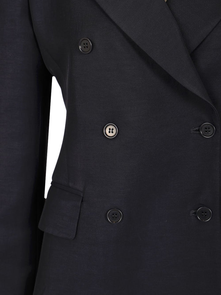 P.A.R.O.S.H. Double-Breasted Blazer Jackets - Blue | b95f8d851fdb86d1a3a6a311dc85ee42fdd5b466