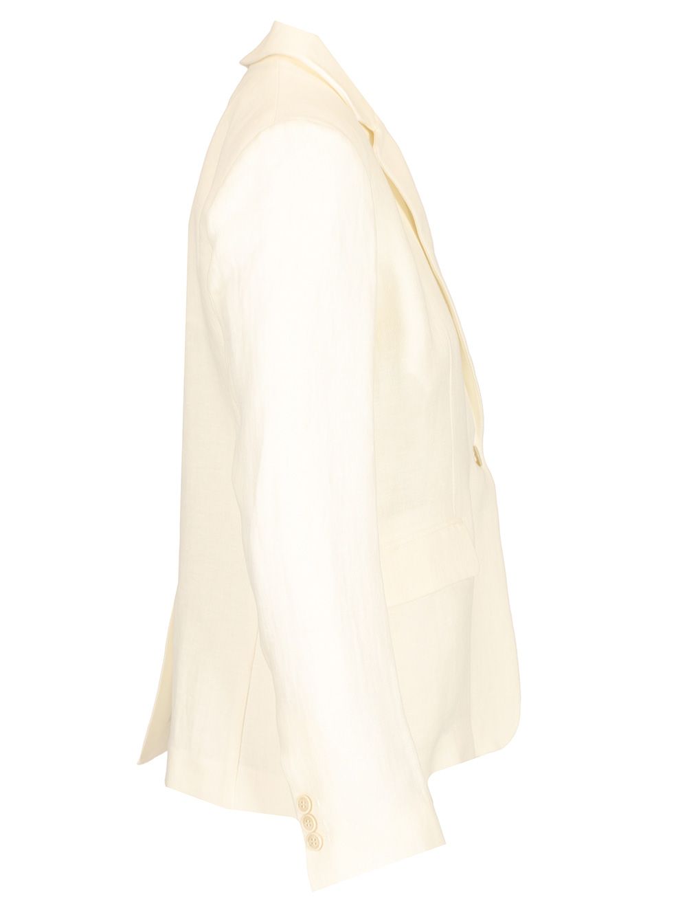 P.A.R.O.S.H. Linen Blazer Jackets - White | 30ca9755102d6d4f9df224ddec38877c6662f762