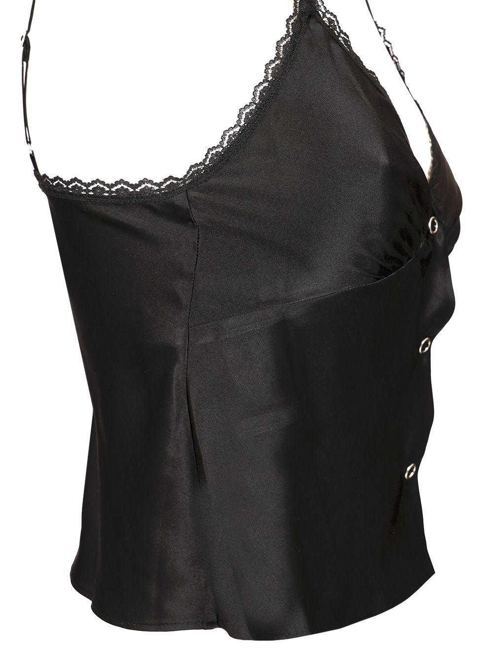 Alexander Wang Silk Charmeuse Camisole Tops - Black | 9dc0e51a7273c2fd6ad75b9982187ed6e3892dff