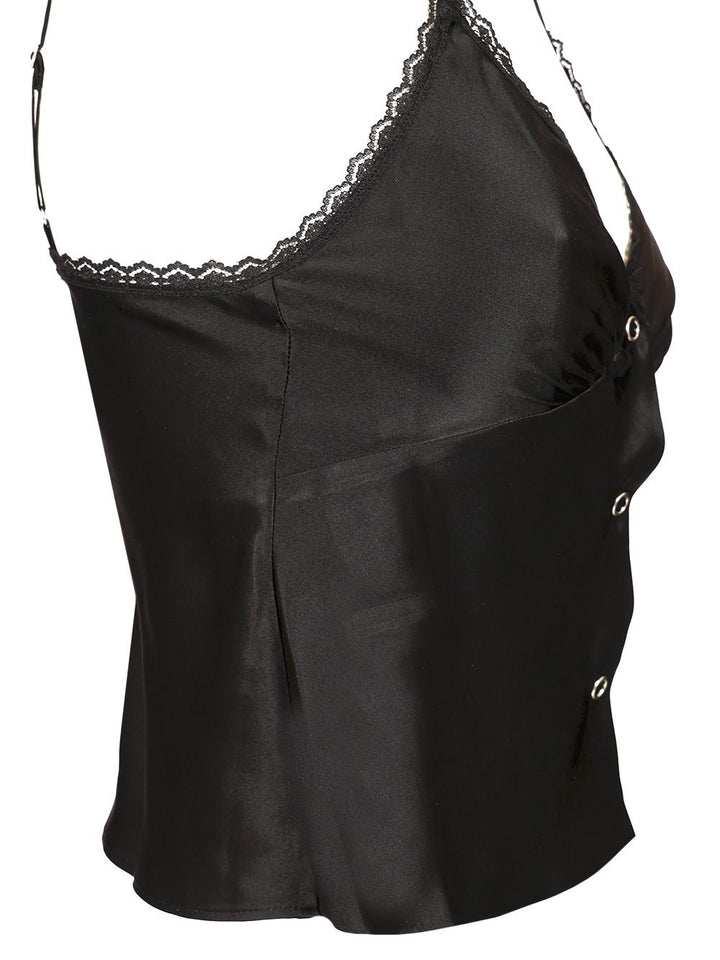 Alexander Wang Silk Charmeuse Camisole Tops - Black | 9dc0e51a7273c2fd6ad75b9982187ed6e3892dff