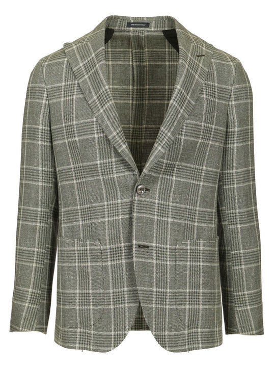 Linen And Wool Jacket Jackets Green