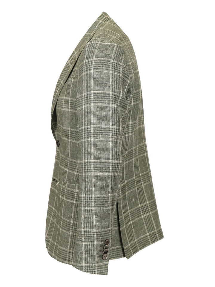 Al Duca D'Aosta Linen And Wool Jacket Jackets - Green | 6a29bfceabf01acd897dce8990e37a63ba3f6139