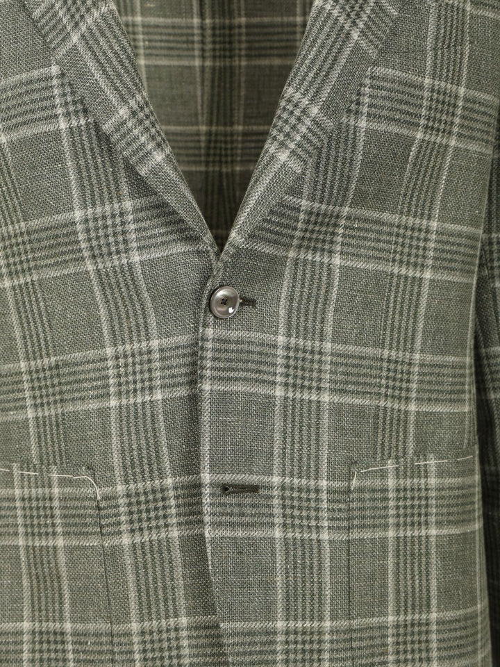 Al Duca D'Aosta Linen And Wool Jacket Jackets - Green | 139096d2a09c8da466ea3f7e5d866a913e165b9d