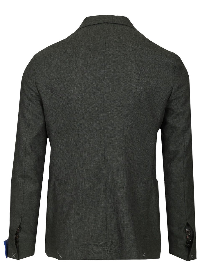 Guarinucci Double-Breasted Wool Blazer Jackets - Green | 26dc7fcb173be53836d82872f12b5ed3281e374f
