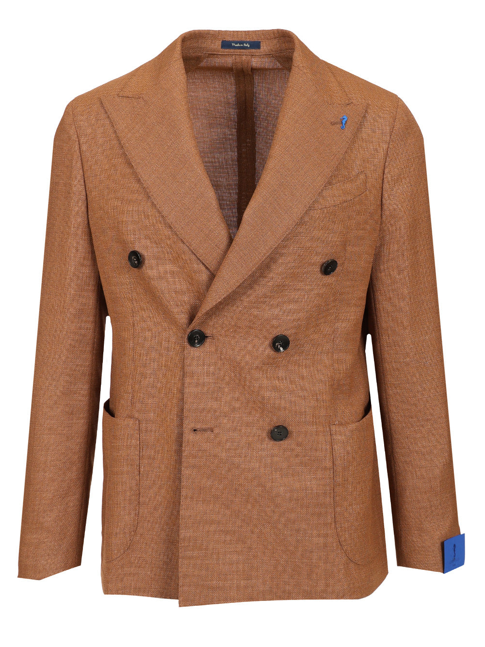 Guarinucci Double-Breasted Wool Blazer Jackets - Beige | 4e043c245255aa74721a955247d54e3da3fee637