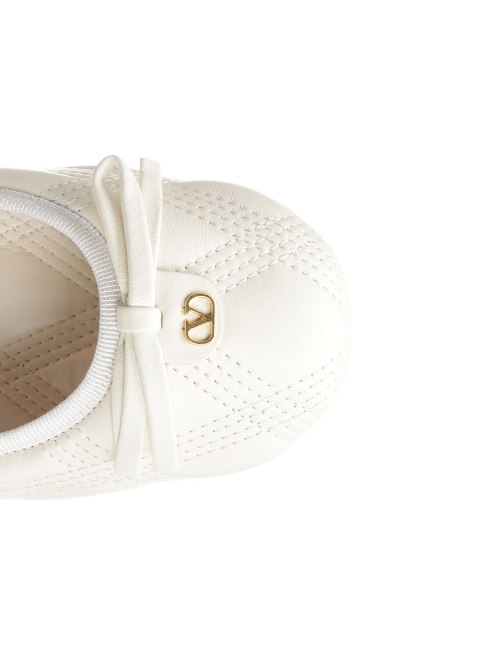 Valentino Garavani Nappa Leather Ballerinas Scarpe basse - White | f8417817ce07ce83e99682ac49ebe003dc33fcd1