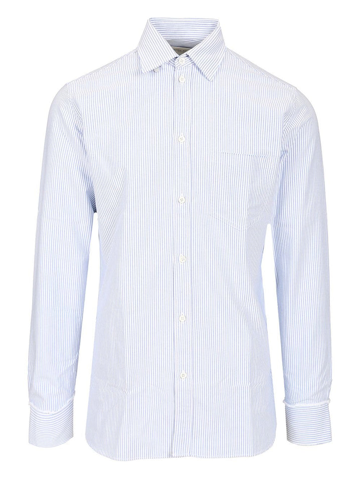 Golden Goose Deluxe Brand Striped Cotton Shirt Shirts - White | 27aea5c8bf31e5e2ec9c184ebdd712d59e184726