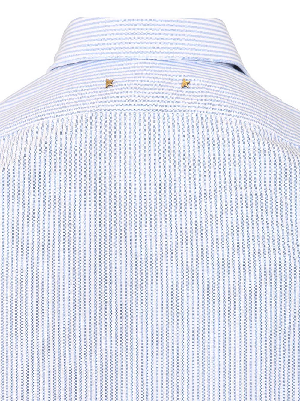 Golden Goose Deluxe Brand Striped Cotton Shirt Shirts - White | 4ec207f973d21300c2ca83194075e63902396fb2