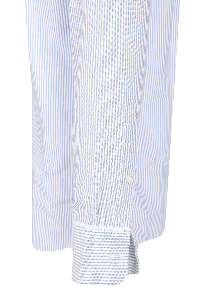 Golden Goose Deluxe Brand Striped Cotton Shirt Shirts - White | 76e4e6bf20c4e41859735c23950ba15adbf14d6c