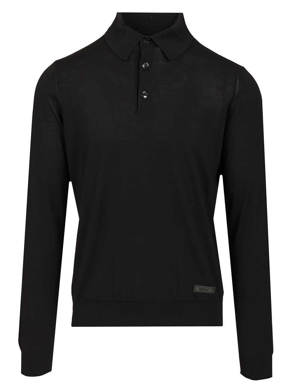 Versace Long-Sleeved Polo shirt - Black | 361560e2a2ec058cb3eda9816dce35088dfd0a5f