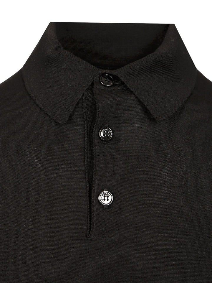 Versace Long-Sleeved Polo shirt - Black | 3dcd7086dc7572d6a899aaee943e38200749102c