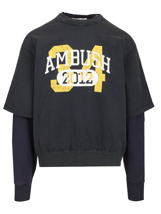 French Terry Sweatshirt T-Shirt Blue