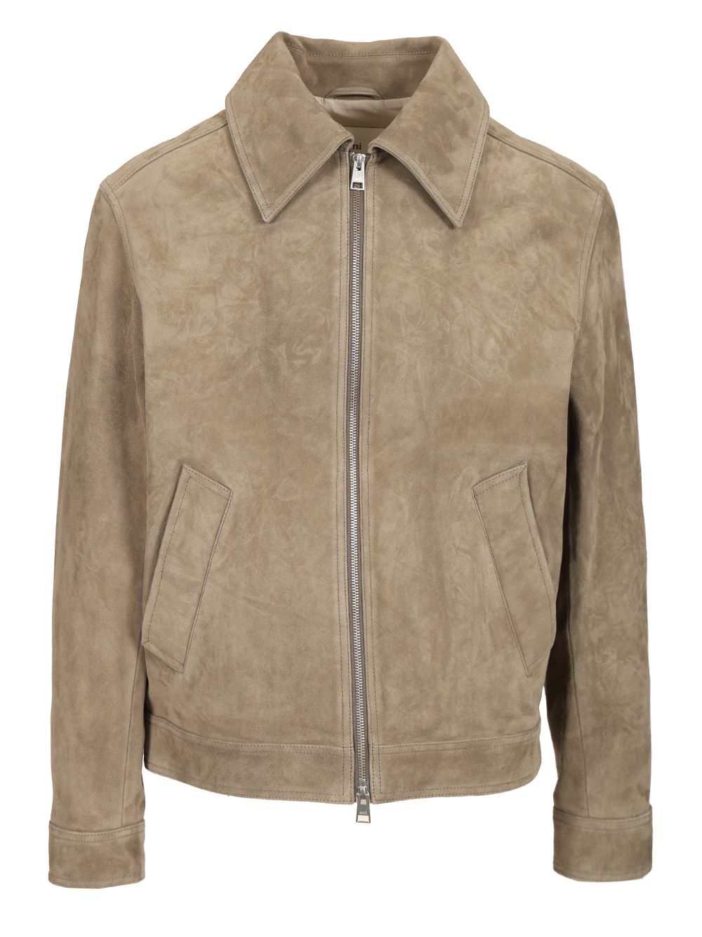 Ami Lamb Suede Jacket Jackets - Grey | 73eddc19fa6d97f5cc9827035df34e438b0a4048