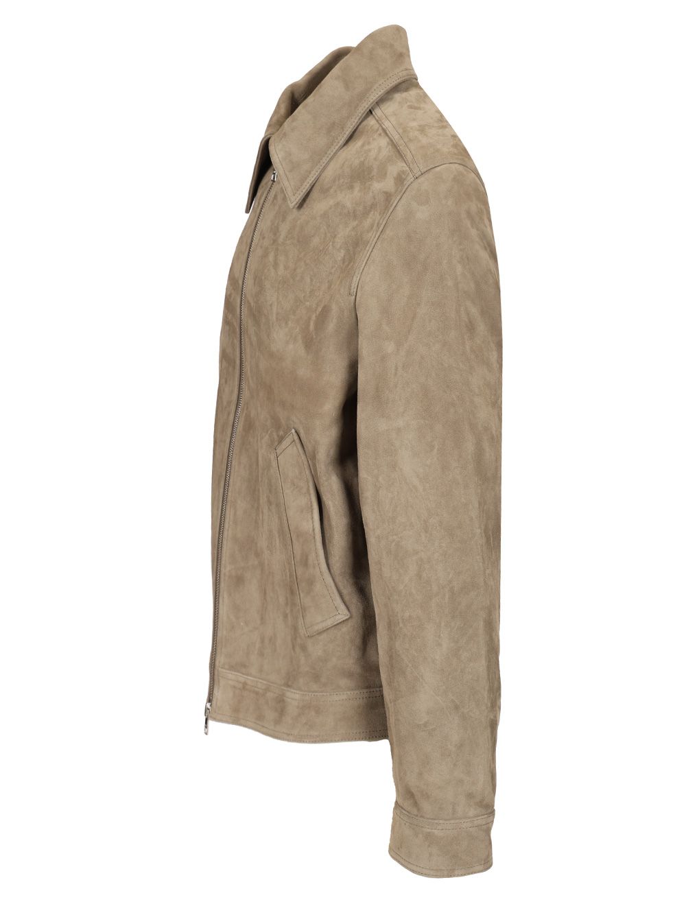 Ami Lamb Suede Jacket Jackets - Grey | abfc4827702c198bb83065788320c4de2bf26250