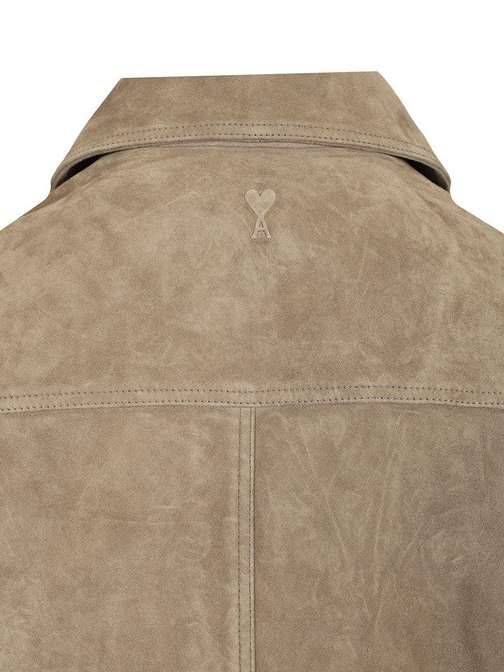 Ami Lamb Suede Jacket Jackets - Grey | 1236290153db432e5627d54f6aa202ae2257fd3f