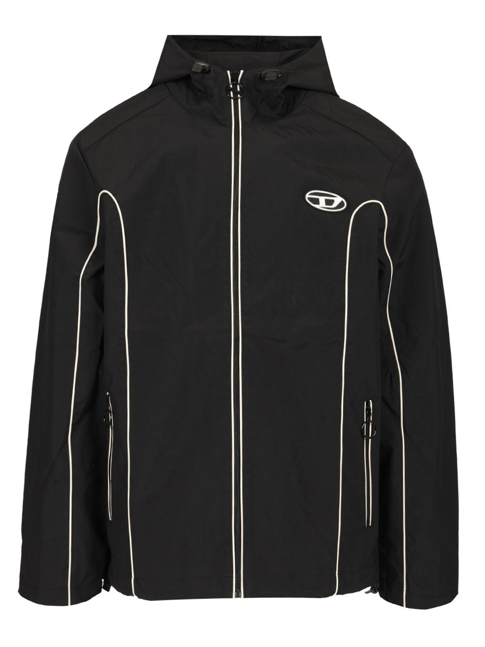 Diesel Windbreaker Jackets - Black | 0422c47e064e03dd1846bddee853c17484c42adf