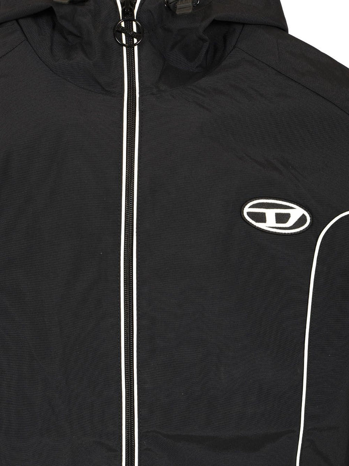Diesel Windbreaker Jackets - Black | c0ee0c2e8d0c6fa19172bbf623211d4837553d7b