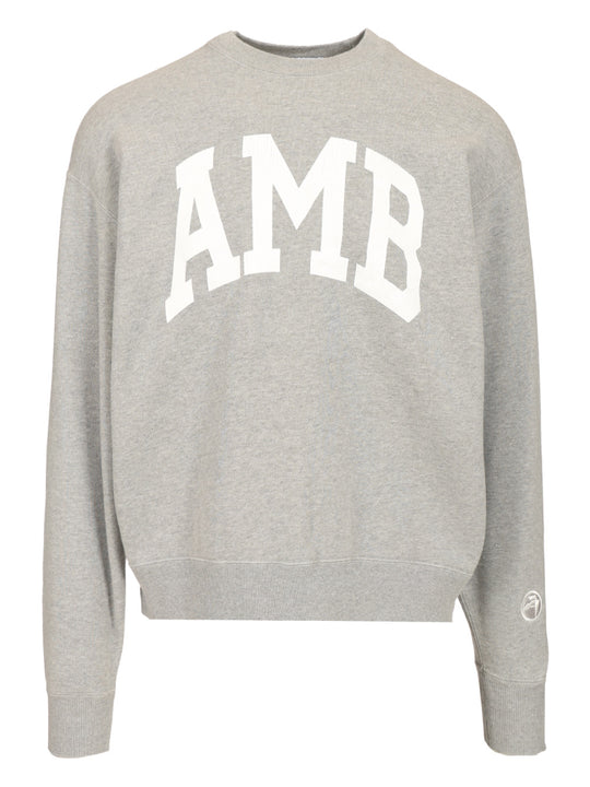 Crewneck Cotton Sweatshirt Sweatshirts Grey