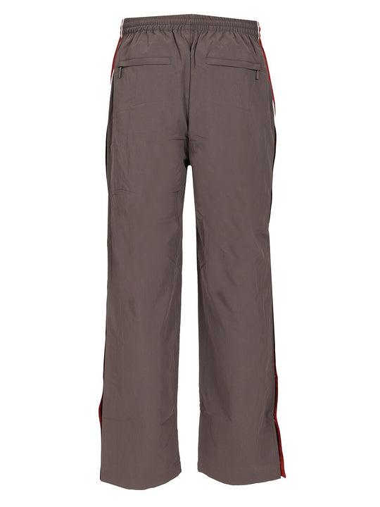 Side Open Panelled Track Pants Trousers Grey