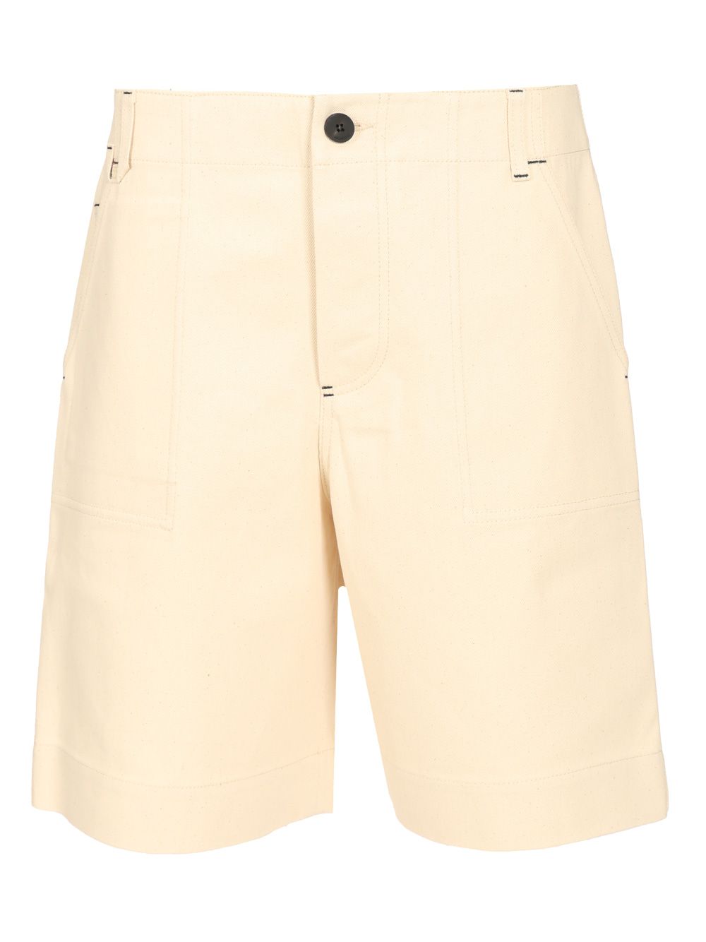 Jacquemus De-Nîmes Denim Shorts Trousers - White | ee400d549f5b3459d2b9e800e00e0466d2f2d797
