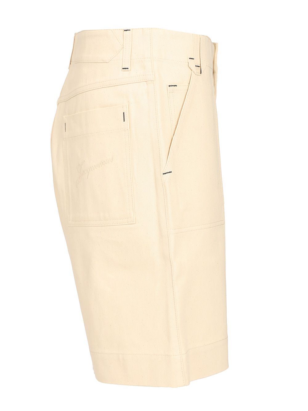 Jacquemus De-Nîmes Denim Shorts Trousers - White | 74a078c5200f42191efc9407e2f1365cf1484038