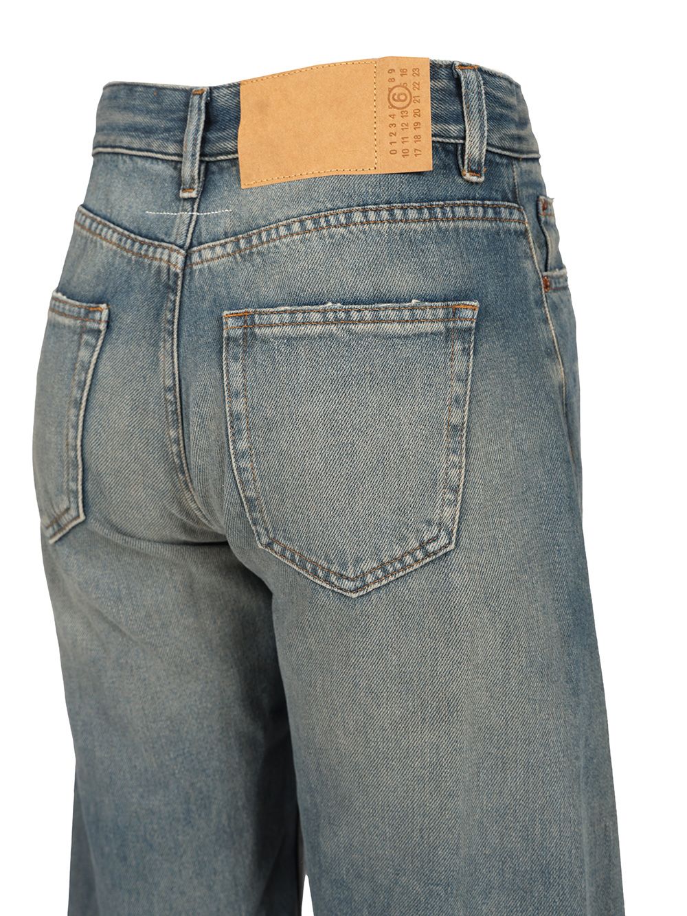 Mm6 Maison Margiela High-Waisted Baggy Jeans - Grey | 0b81f41916adb30d9d4dc630482e1cae527a06e9