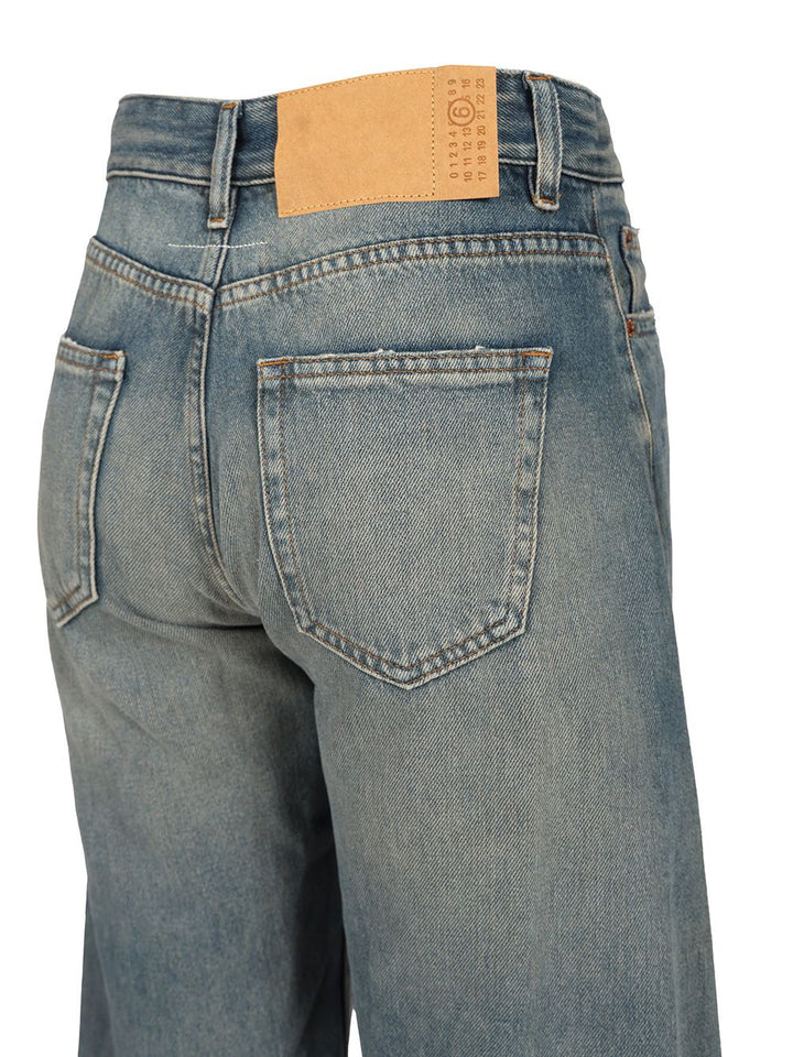 Mm6 Maison Margiela High-Waisted Baggy Jeans - Grey | 0b81f41916adb30d9d4dc630482e1cae527a06e9