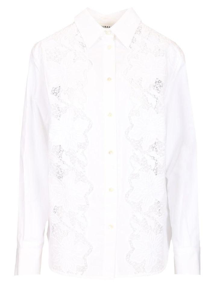 P.A.R.O.S.H. Shirt With Embroidery Shirts - White | 95841d9ead0247c44d756b6a332b91a32c63edf1