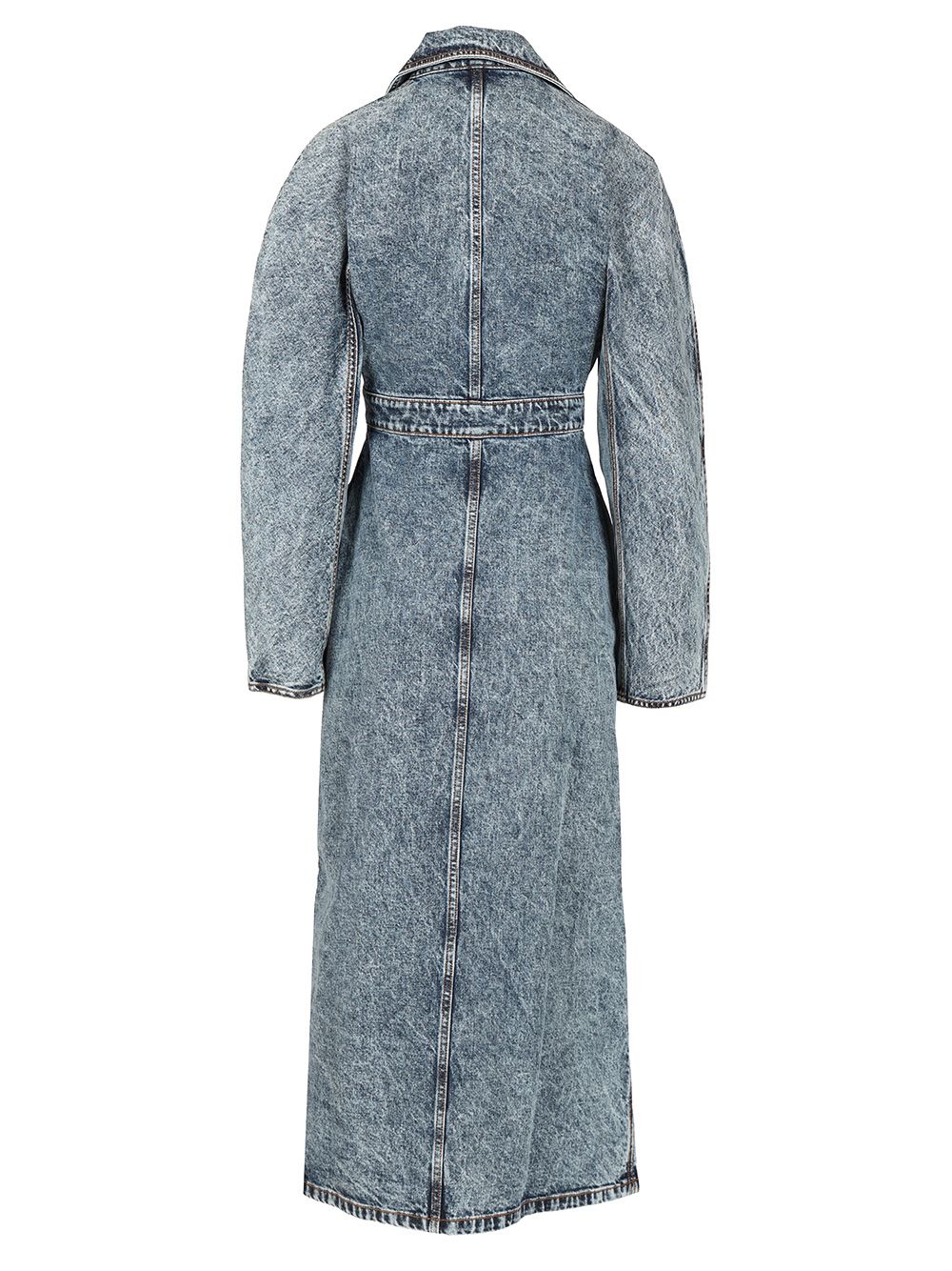 AlaÏA Denim Trench Coat Coats - Blue | e763fdb4fff2c4fc047a9869eb33793811942415
