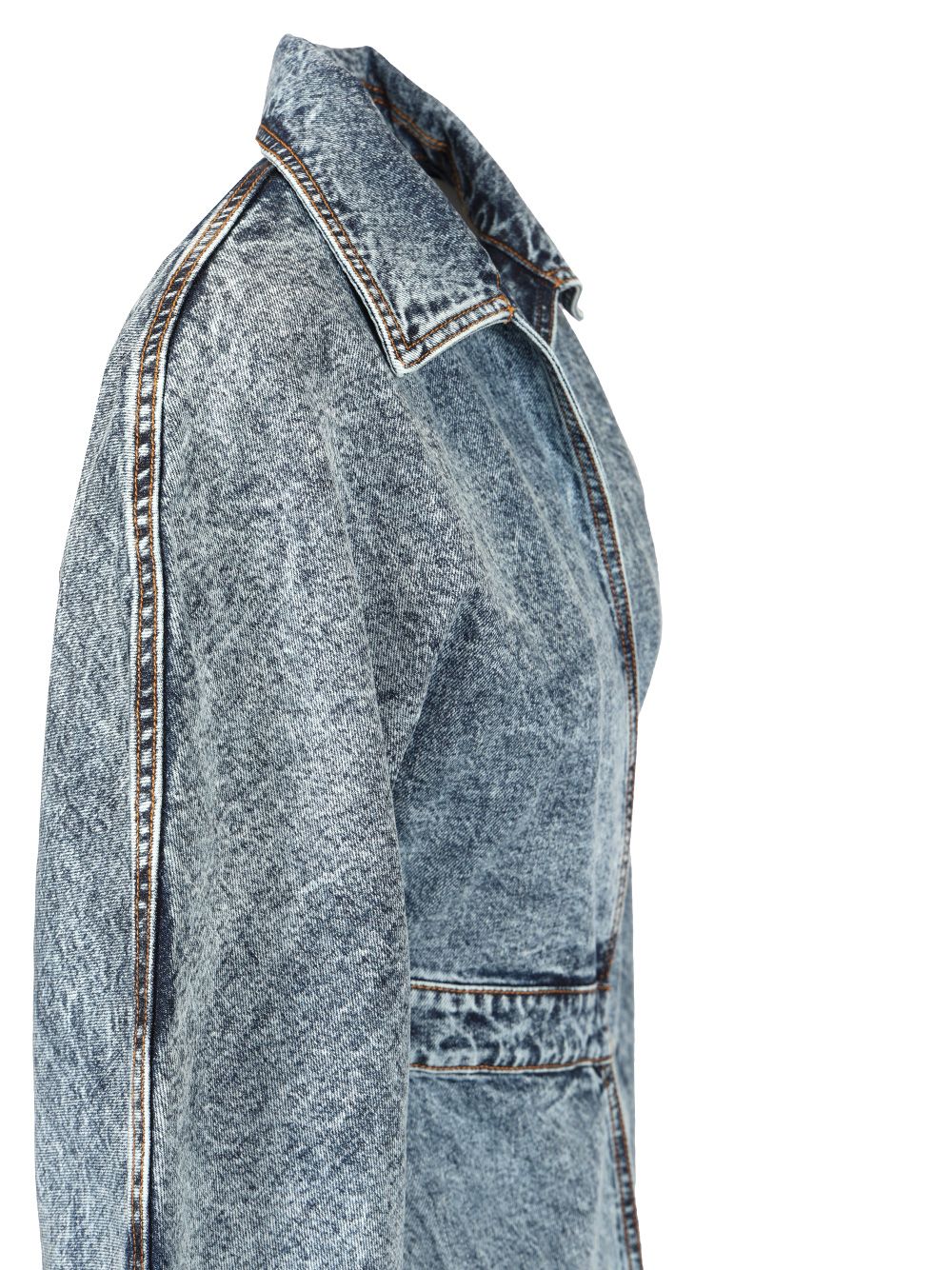 AlaÏA Denim Trench Coat Coats - Blue | 3bb3c8e7bcdeeff21d04d814bb4bd510e1b70d56