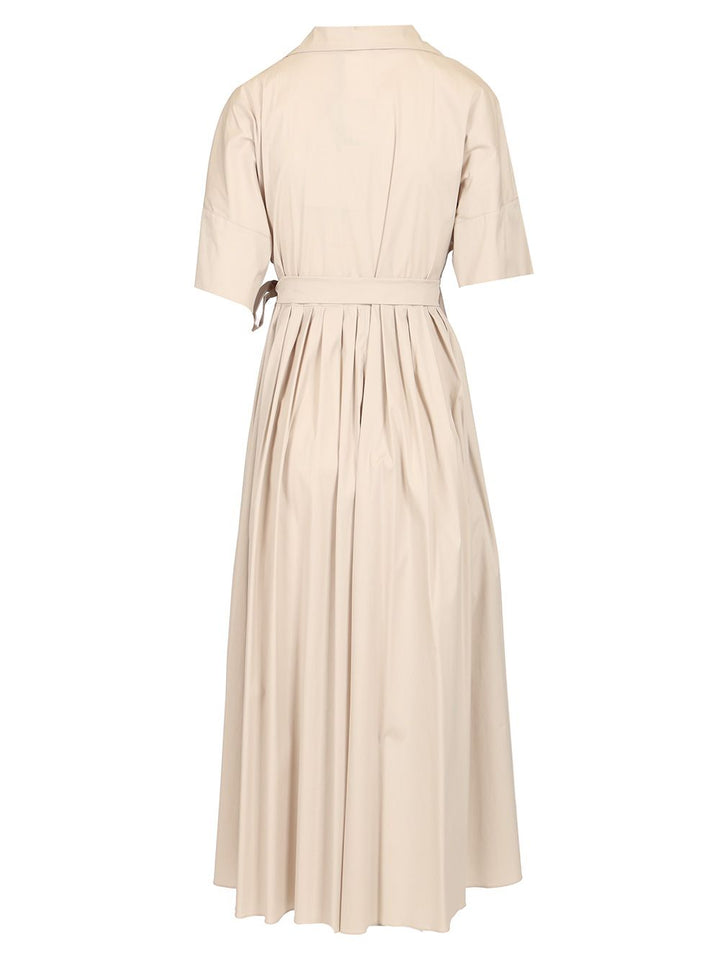 'S Max Mara Long Wrap Shirt Dress Dresses - White | 814381e84e94343153343daf3176abed501ea542