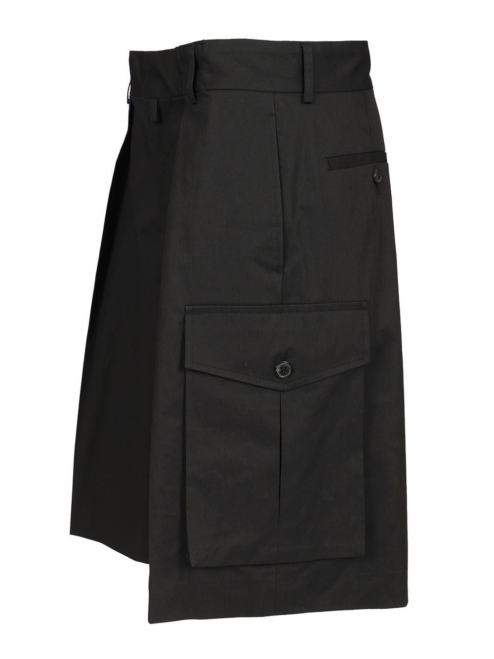 Dries Van Noten Cotton Cargo Shorts Trousers - Black | 333e9286510adc9519d1f55b02d50204cdee07fc