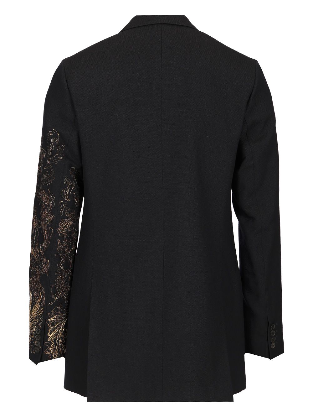 Dries Van Noten Barton Bis Embroidered Jacket In Wool Linen Jackets - Blue | 65ea917e1457e41fd5886e226cd550b9719c0726