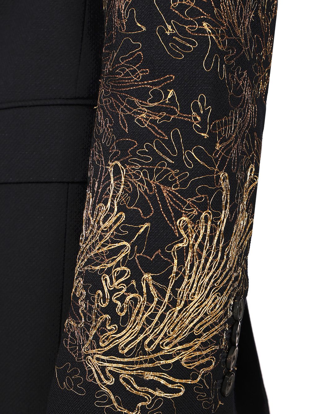 Dries Van Noten Barton Bis Embroidered Jacket In Wool Linen Jackets - Blue | 98f1a7adf83a48fcc6dcab134318a86440386121