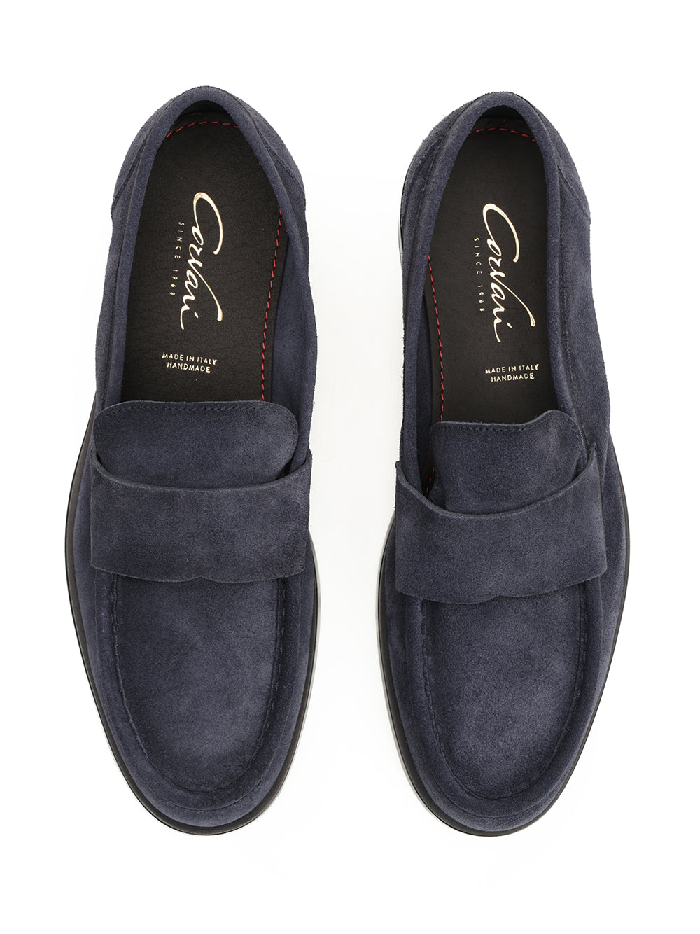 Corvari Suede Moccasin Scarpe basse - Blue | 1350e8e9389d82290c3ce45fb104ec8a56af8311