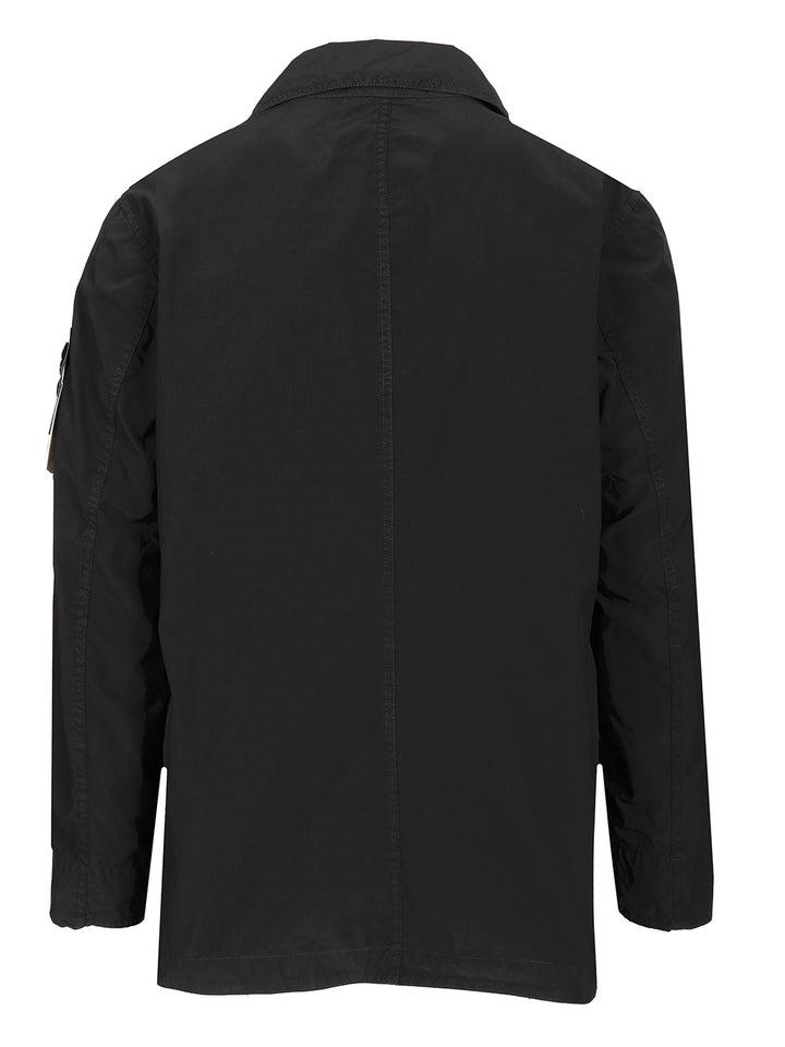 Stone Island Short Nylon Trench Coat Jackets - Blue | b5847ff00663782e48d9a76f991cc87292f0ca41