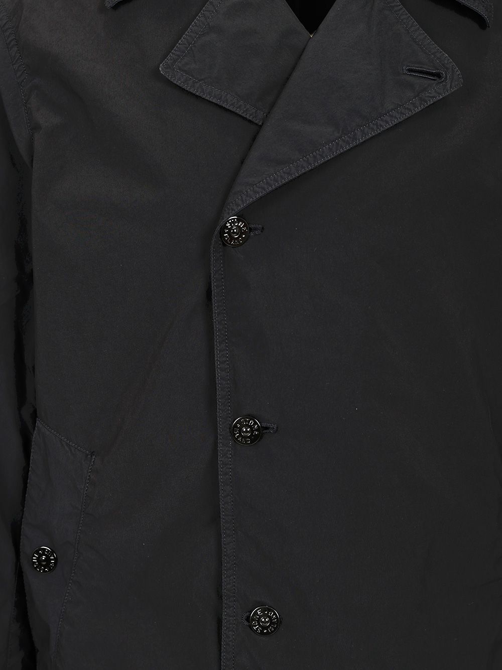 Stone Island Short Nylon Trench Coat Jackets - Blue | 147de5f8bf46e6f4591b12f5c5f9b14bf2e21656